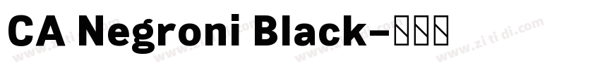CA Negroni Black字体转换